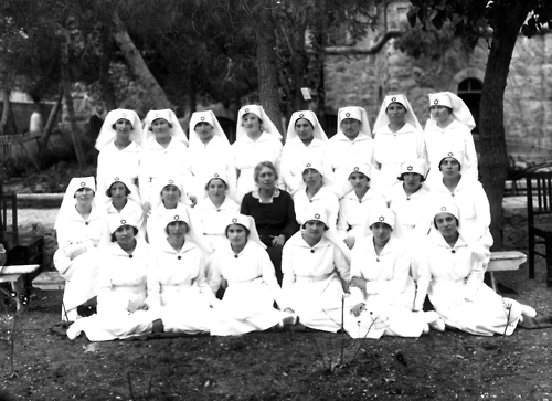 December 7, 1921 Twenty-two women graduate from the Nurses’ Training Institute at Rothschild Hospital in Jerusalem