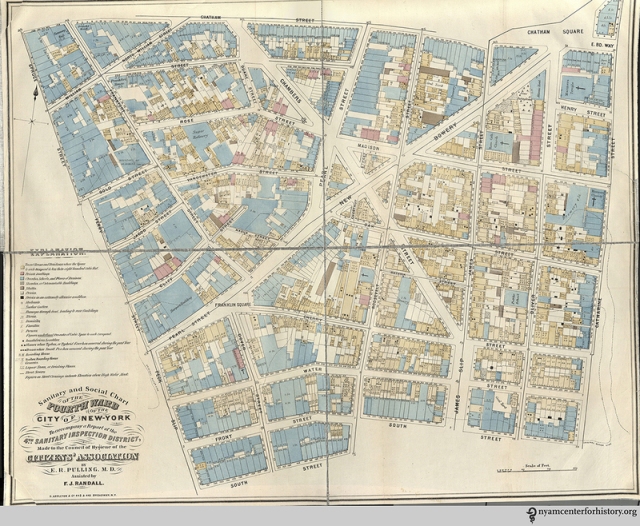 A "Sanitary and Social Chart" of New York's 4th Ward. (Photo: Courtesy the New York Academy of Medicine) 