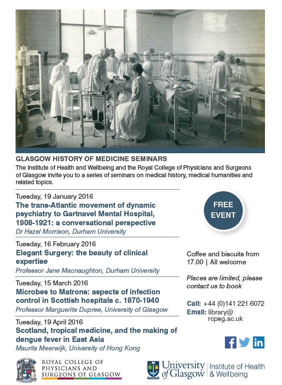 Glasgow histmed events